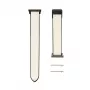 Connect 20mm Silicone Leather Watch Straps with Magnetic White