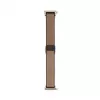 Connect 20mm Silicone Leather Watch Strap with Magnetic Wine Red