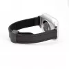 Connect 22mm Silicone Leather Watch Strap with Magnetic Black