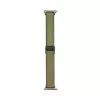 Connect 22mm Silicone Leather Watch Strap with Magnetic Forest Green