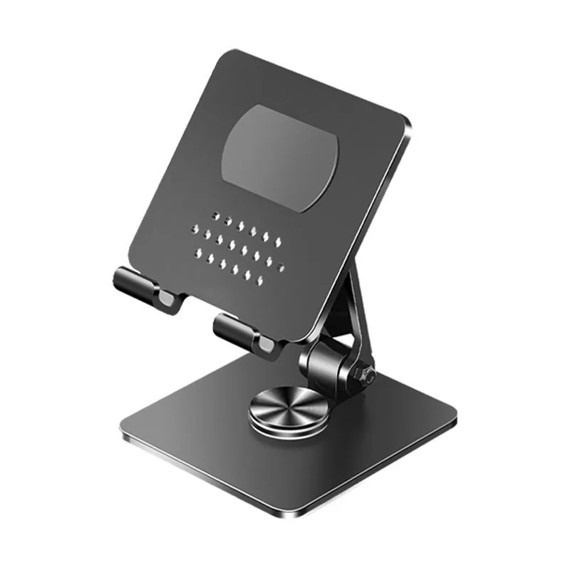 iLike STM4 Metal Tablet PC Holder Stand with Adjustable Perfect Angle & 360 Rotation Black