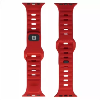 EVELATUS Apple Watch 42/44/45 Sport Silicone Loop Dark Cherry