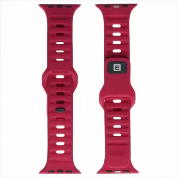 Evelatus Watch 38/40/41 Sport Silicone Loop Dark Red