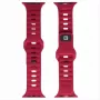 Evelatus Watch 42/44/45 Sport Silicone Loop Dark Red