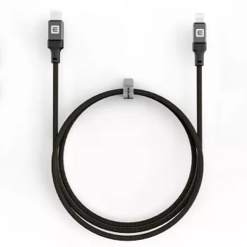 Evelatus USB-C to Lightning Cable 2.0M 60W (MFI09) Aluminum Housing Braiding Black