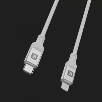 Evelatus USB-C to Lightning Cable 2.0M 60W (MFI09) Aluminum Housing Braiding White