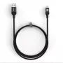 Evelatus USB-A to USB-C Cable 1.2m Braided Nylon Black