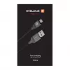 Evelatus USB-A to USB-C Cable, 1.2m, Aluminum Housing, Braided, White