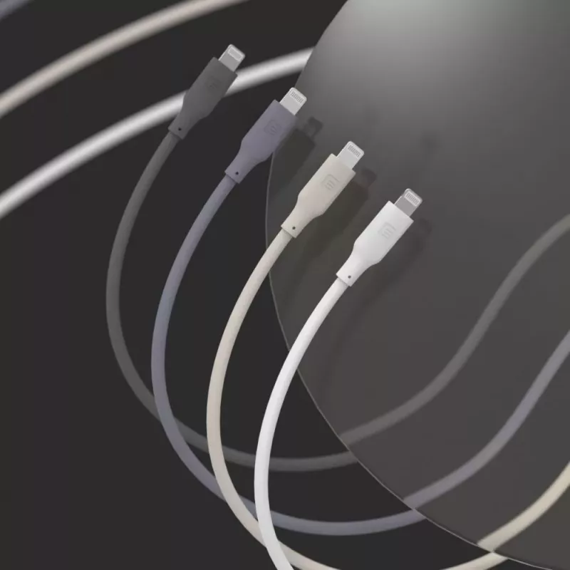 Evelatus USB-C to Lightning Silicone Cable 1.2m (MFI10CL) 60W / 20V 3A White