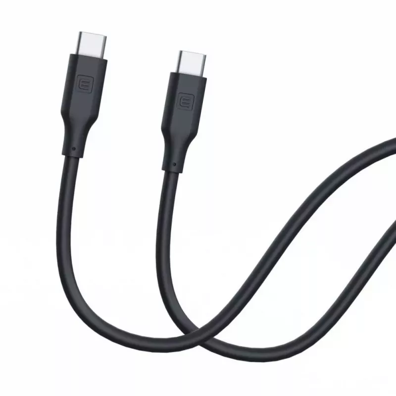 Evelatus USB-C to USB-C Silicone Cable 1.2m 60W / 20V 3A Black