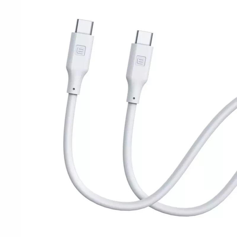 Evelatus USB-C to USB-C Silicone Cable 1.2m 60W / 20V 3A White