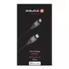 Evelatus USB-C to Lightning Cable 1.2m 60W MFi Certified Braided Nylon Aluminum Housing Black