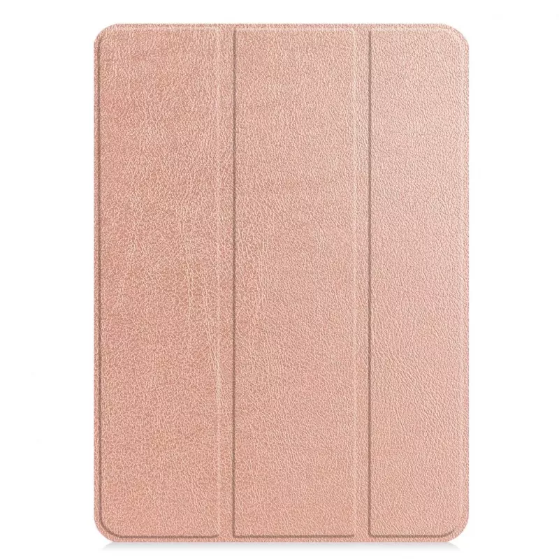 iLike Galaxy Tab S9 FE Plus Tri-Fold Eco-Leather Stand Case Rose Gold