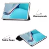iLike Galaxy Tab A8 10.1 T510 / T515 Tri-Fold Eco-Leather Stand Case Sky Blue