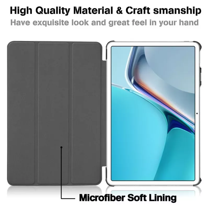 iLike Tri-Fold Eco-Leather Stand Case for Xiaomi Redmi Pad 5 11 / Pad 5 Pro 11 - Sky Blue