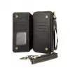 Evelatus Universal Leather Zipper Design Wallet Black