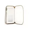EVELATUS Universal Wallet Zipper Design Flower White