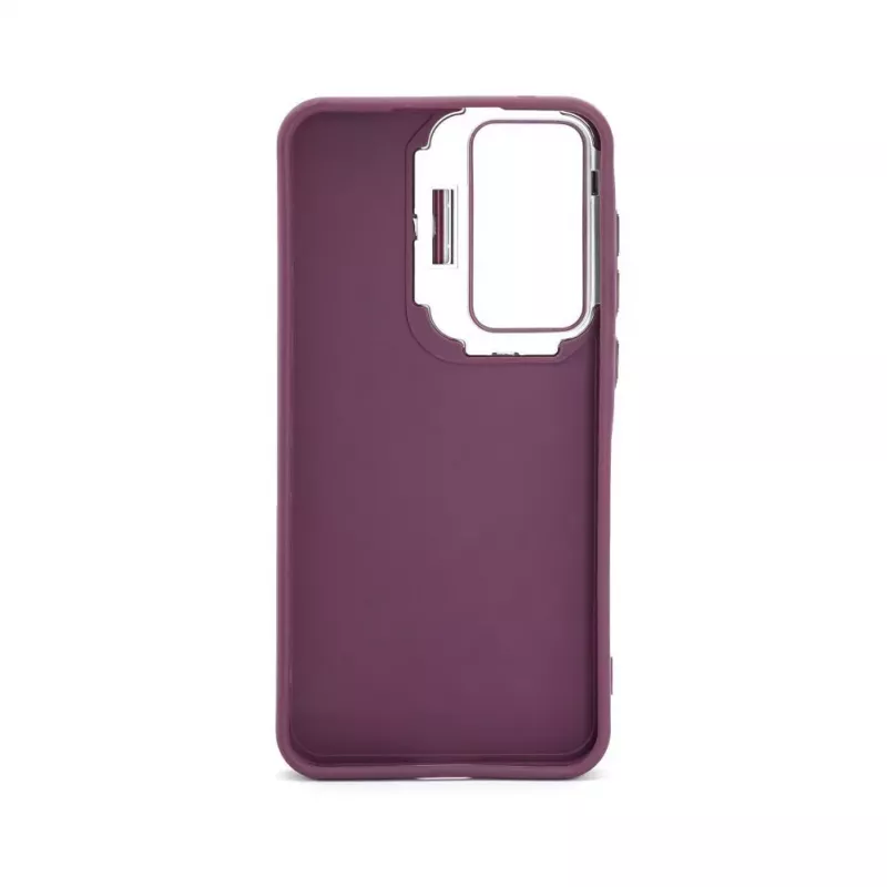 iLike Samsung Galaxy A15 Hybrid Case with Camera Stand Plum