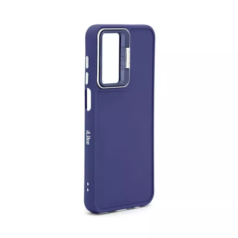 iLike Samsung Galaxy A35 Hybrid Case with Camera Stand Blue