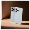 Evelatus Apple iPhone 15 Pro Max Premium Magsafe Soft Touch Silicone Case New Function Grey Blue
