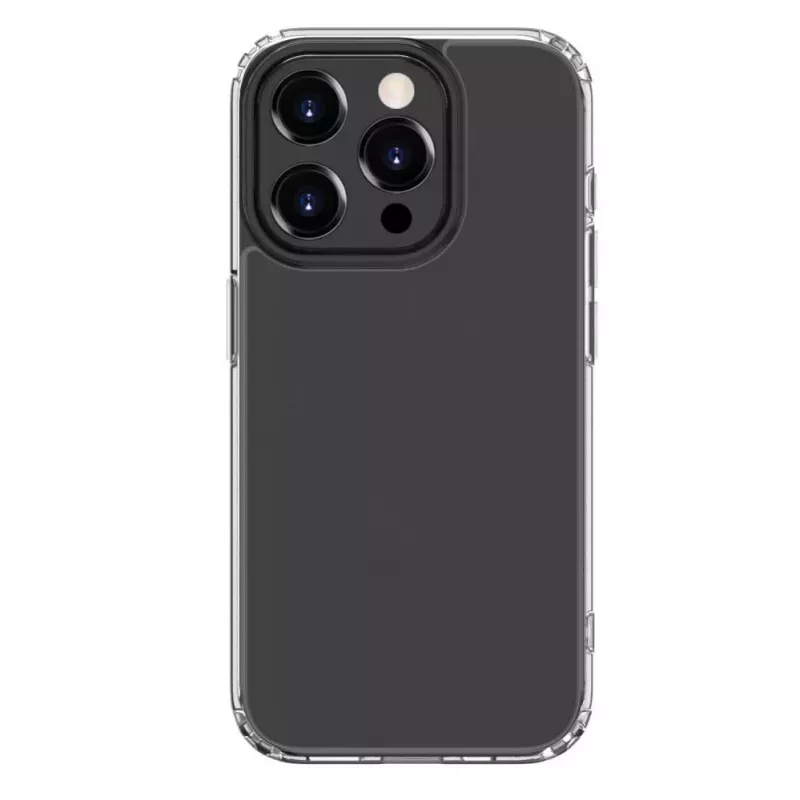 Evelatus Apple iPhone 15 Pro Max Military Shockproof Silicone Case TPU Transparent