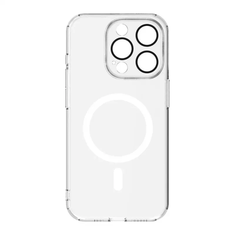 Connect Apple iPhone 15 Pro Max Clear Case With Magnetic and Camera Protection Transparent