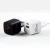 Evelatus USB-A and USB-C 30W Max EU Charger Black