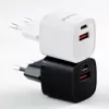 Evelatus USB-A and USB-C 30W Max EU Charger Black