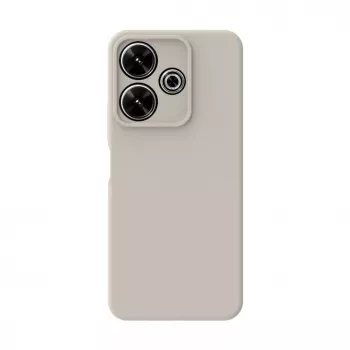 Connect Xiaomi Redmi Note 13 Pro Plus Premium Quality Soft Touch Silicone Case Silver