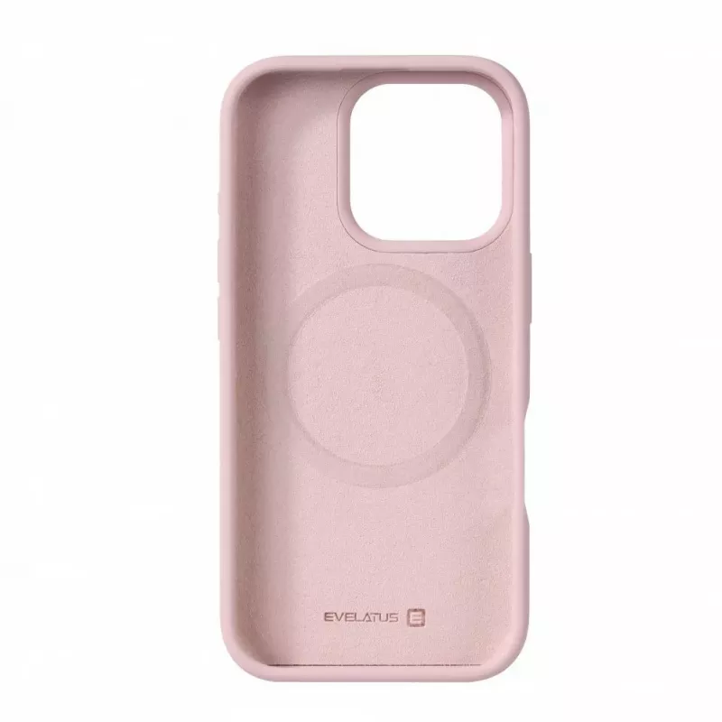 Evelatus Apple iPhone 16 Pro Premium Magsafe Soft Touch Silicone Case Pink Sand