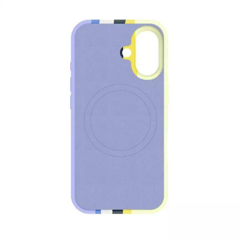 Evelatus Apple iPhone 16 Multi-Colored Silicone Case With MagSafe Crimson White