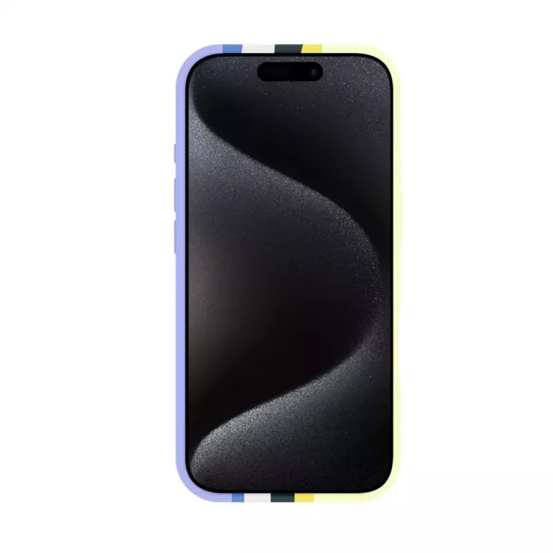 Evelatus Apple iPhone 16 Pro Max Multi-Colored Silicone Case With MagSafe Ceramic White