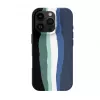 Evelatus Apple iPhone 16 Pro Max Multi-Colored Silicone Case With MagSafe Aura Blue