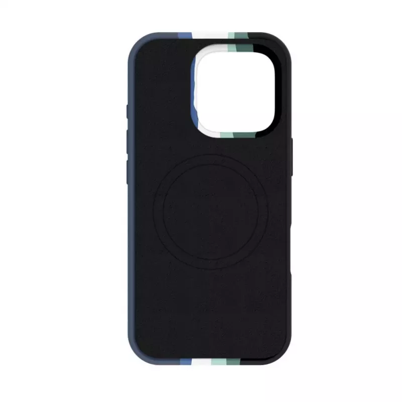 Evelatus Apple iPhone 16 Pro Max Multi-Colored Silicone Case With MagSafe Aura Blue