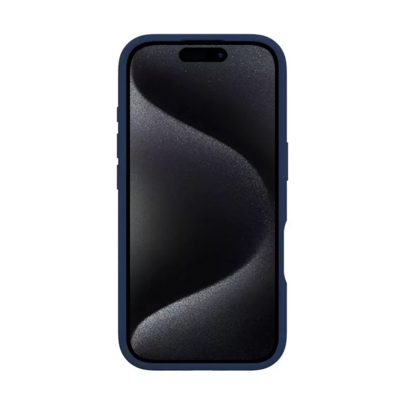 Evelatus Apple iPhone 16 Premium MagSafe with Stand Soft Touch Silicone Case Dark Blue