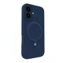 Evelatus Apple iPhone 16 Premium MagSafe with Stand Soft Touch Silicone Case Dark Blue