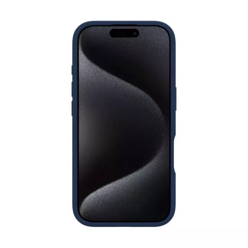 Evelatus Apple iPhone 16 Pro Max Premium MagSafe with Stand Soft Touch Silicone Case Dark Blue