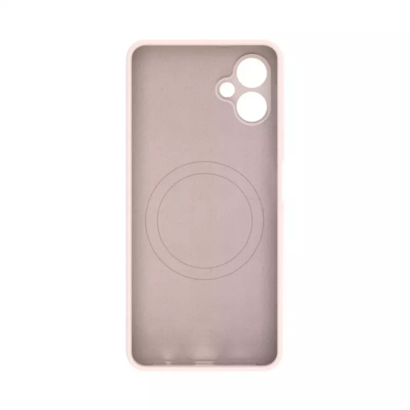 Evelatus Samsung Galaxy A06 5G Premium Magnetic Soft Touch Silicone Case Pink Sand