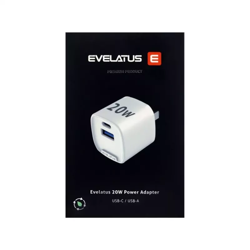 Evelatus QuickVolt Adapter 20W USA/CN White