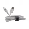Evelatus USB-A to USB-C Cable 2M Aluminum Housing Braided White