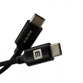 Evelatus E-Mag Power 60W USB-C to USB-C Magnetic Cable 1.2m Black