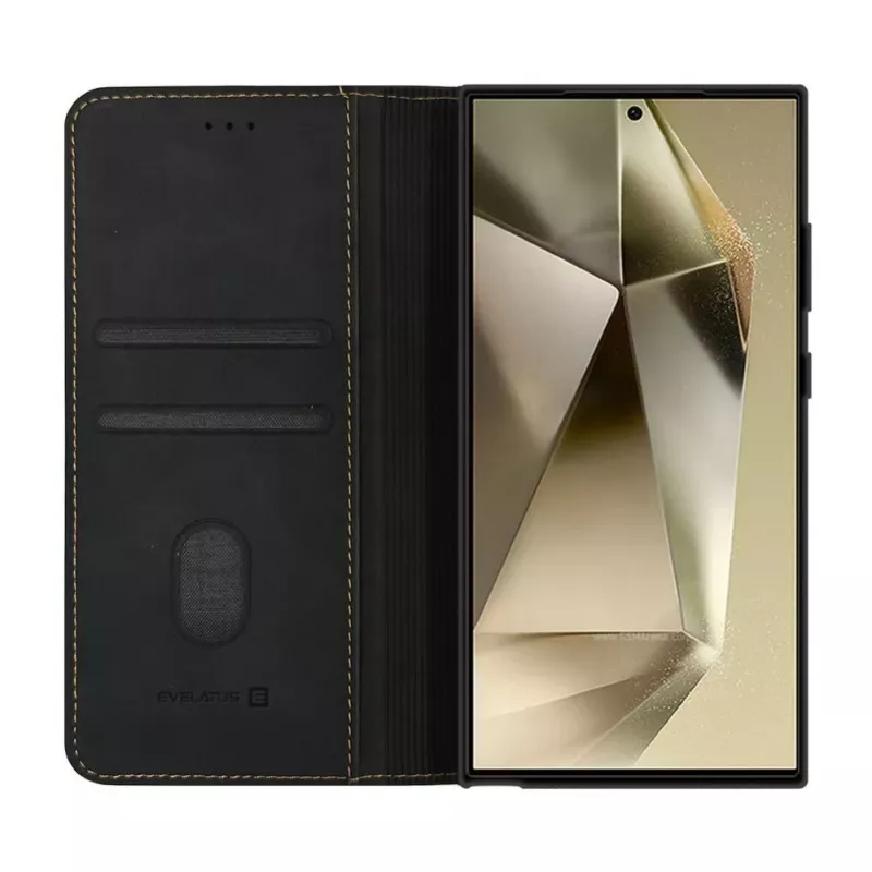 Evelatus Samsung Galaxy S24 Ultra Book Case Black