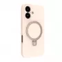 Evelatus Apple iPhone 16 Premium Magsafe with Stand Soft Touch Silicone Case Pink Sand