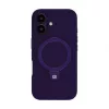 Evelatus Apple iPhone 16 Premium Magsafe with Stand Soft Touch Silicone Case Purple