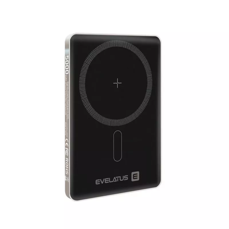 Evelatus PD20W 5000mAh Power Bank MagLink Elite with Wireless Charging Grey