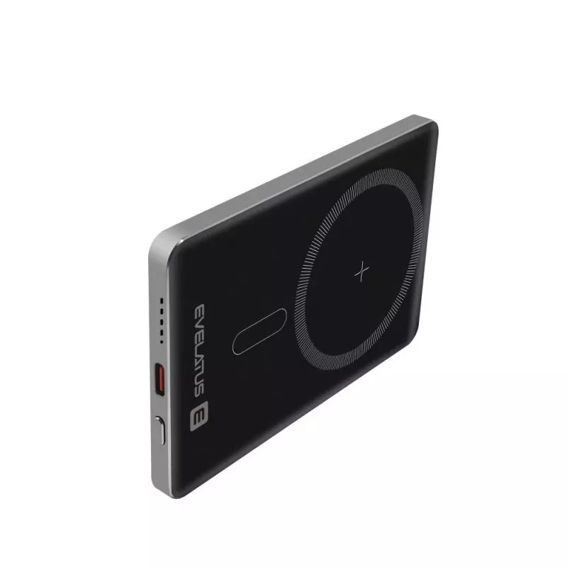 Evelatus PD20W 5000mAh Power Bank MagLink Elite with Wireless Charging Silver