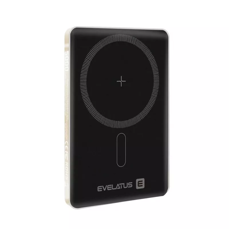 Evelatus PD20W 5000mAh Power Bank MagLink Elite with Wireless Charging Gold
