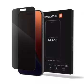 Evelatus Samsung Galaxy S25 Privacy Corning Gorilla Glass Anti-Static 3D Full Cover 10X Stronger Screen Protector