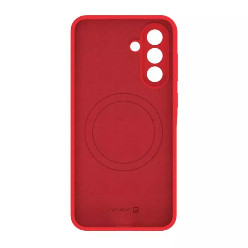 Evelatus Samsung Galaxy A56 Premium Magnetic Soft Touch Silicone Case Red