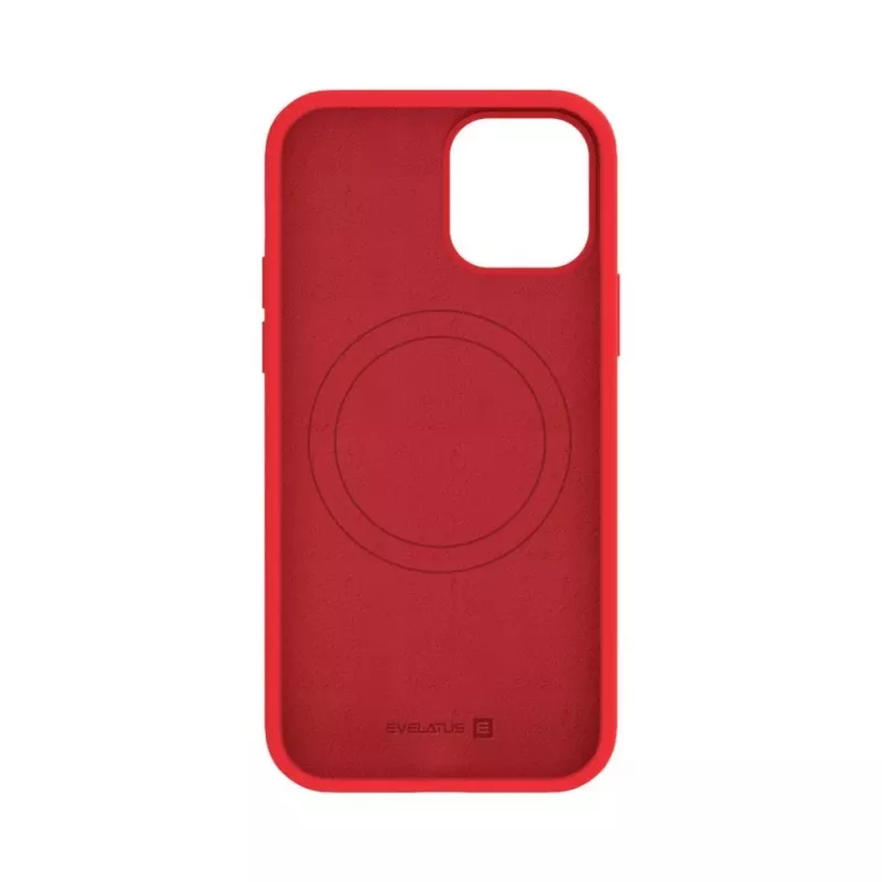 Evelatus Apple iPhone 12 / 12 Pro Premium MagSafe Soft Touch Silicone Case Red
